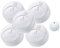 Jeising Rauchmelder 5 er Set GS506 G/Brandmelder/ 10 Jahre Batterie Zertifiziert EN14604 + gratis Wassermelder GS158
