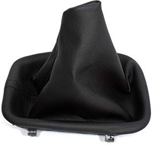 Schaltmanschette Schaltsack Ecoleder In Schwarz mit rahmen