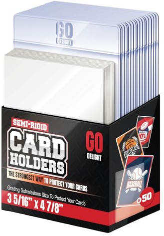 Go Delight Semi Rigid Card Holders & Sleeves for PSA Card Grading