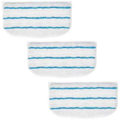 ZBJBinCH 3PCS Steam Mop Pads for Shark Steam Mop S1000UK and Compatible with Beldray BEL01097, Main Floor Cleaning Mop Replacement Wipes for Black and Decker FSMP20-XJ FSM1600 FSM1610 FSM1620