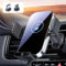 PKBD Qi 15W Car Phone Holder Wireless Charger, Auto-Clamping Fast Charging Wireless Car Charger for All Smartphones, Air Vent Car Phone Mount for iPhone16/15/14/13/12/11 etc