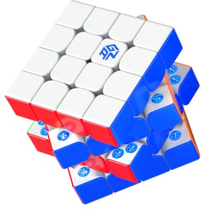GAN 4x4 Speedcube 460M v2– Magnetischer Zauberwürfel mit Dual-Layer-Struktur, Omni-Magnetisches Design (160 Magnete), Leicht & Präzise, UV-Version