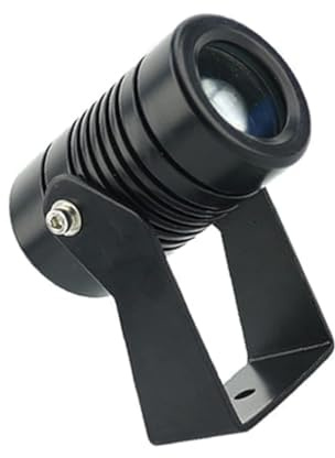 QICBYING LED-trädgårdsstrålkastare – vattentät golvlampa, 24/85–265 V, smal strålvinkel för fjärrbelysning, utomhusstrålkastare, trädgårdslampor, för byggnadsbelysning (grön, 3 W (85–265 V))