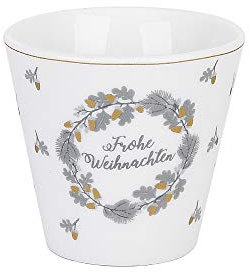 Krasilnikoff Happy Espresso Tasse à Espresso Gobelet Muffinbaker Muffin Coquetier Tasse Porcelaine Ø6 X H 6cm - Es473, H 6cm x Ø 6 cm