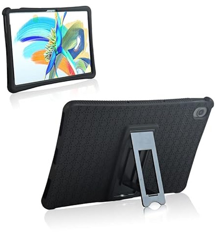 GLAZZY Hülle für Lenovo Chromebook Duet 3 11'' Tablet Cover Weiche Silikon Standhülle für Lenovo Chromebook Duet 3 11 Zoll (Color : Black, Size : Chromebook Duet 3 11'')