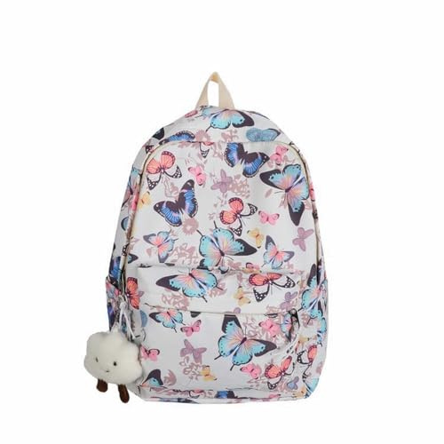 Sacs à Dos Filles Adolescents Pas Cher Sac à Dos Scolaire Papillon Mignon Sac à Livre, Cartable avec Accessoires Mignon Sac à Dos Esthétique pour Personnalisé Enfants Sacs à Dos Filles, Rose, taille