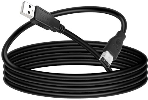 MEIRIYFA Firewire 1394 - Cavo adattatore da 6 pin a USB, Firewire IEEE 1394 6 pin maschio a USB 2.0 tipo A maschio, cavo convertitore di trasferimento dati per stampante, fotocamera digitale, scanner,