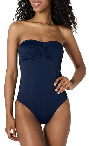 Amazon Essentials Women's Bandeau One-Piece Swimsuit