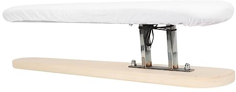 Ciieeo Tabla De Planchar Portátil Compacta De Madera Funda De Tela Transpirable y Base Antideslizante, Resistente a Altas Temperaturas, para Planchado Doméstico Rápido y Seguro