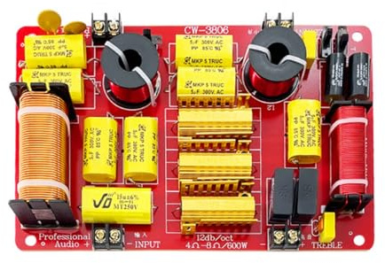 PLCPDM Altavoces divisores de frecuencia profesionales de 3 vías, filtro de frecuencia de sonido, divisor de frecuencia para KTV KTV Stage