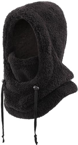DRESHOW Balaclava Thermal Kids Kid Windproof Fleece Ski Balaclava Winter Neck Warmer Hood Ski Fleece Hat for Girls Cycling Skating Hiking Outdoor Above Age 3 and Under Age 10