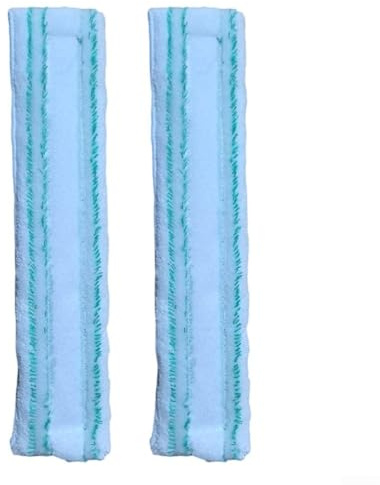 2 Replacement Mop Cloths for Window Wiper Classic Window Cleaner 2 in 1 55238 Designed for Absorbing Water and Dirt on and Hard Floors