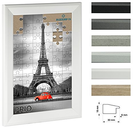 Bilderrahmen für Puzzle PRIO 75x98cm Weiß (matt) für ca. 1500-2000 Teile ANTIREFLEX*