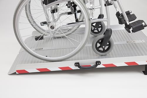 The Ramp People Foldable Wheelchair Ramp, Extra Wide 61cm - 244cm (92cm/3ft) 300kg Capacity, Anti-slip Surface | 300kg Capacity Anti-slip Surface for Mobility Scooters Wheelchair & Rollators High-Visibility 2ft - 8ft Length Options
