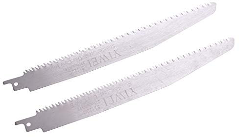 DALIN S1122C Edelstahl-Säbelsägeblatt zum Schneiden von Knochen, Fleisch und Holz, 2 Stück