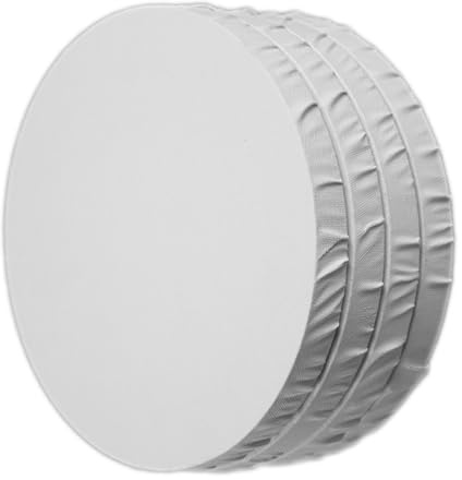 Art-Star 4X Toiles Rondes Ø 40 cm 280 GSM | Toile entoilée, Set de Toiles Rondes, Toile pré-apprêtée et prête à Peindre