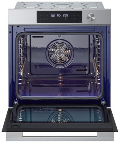 LG InstaView WSED7613S Forno da Incasso Multifunzione, Classe A+, 76L, 300°C, Air Fry, Sous Vide, Pizza, Sistema ProBake, EasyClean, Pirolisi, Wi-Fi, Isolamento 4 Vetri, Guide Telescopiche, Nero
