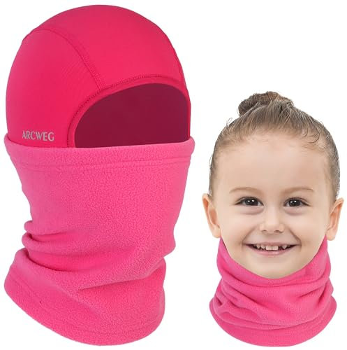 Arcweg Sturmhaube Balaclava Winter Kinder Skimaske Jungen Mädchen Atmungsaktiv Sturm Haube Antistatisch Sturmmaske Warm Motorradmaske Elastizität Winddicht für Motorrad Fahrrad Laufen