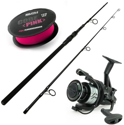 Faith X-Stalk Hybrid Set 10Ft 3,50lbs - Set de Canne à pêche - Canne à pêche avec moulinet de pêche - Ligne de pêche - Carpe Set