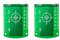 VGECEE 2 Pz Target Board Laser, Target Laser Verde, Bersaglio Laser con Riflettori, Accessori per Strumenti di Misurazione Laser per Allineare Livelli di Linea Laser, Laser a Reticolo, Laser Rotante