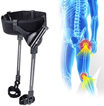 Exoesqueleto Power Walkers - Ayuda para entrenamiento de piernas para caminar, ayuda para caminar movilidad para ancianos, andador vertical ligero (ambas piernas M)