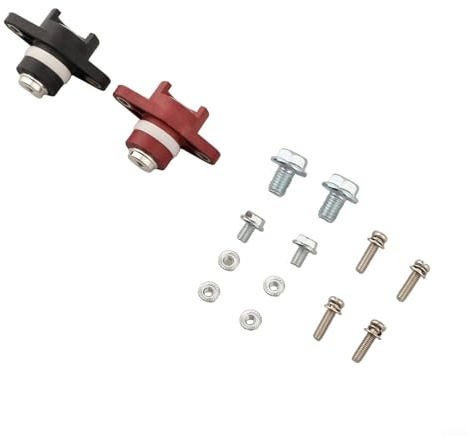 Pumixiy Runde Klemmleiste für Energiespeichersysteme, 150 A Hochstrom-Messingstecker mit M8-Schraube und IP40-Bewertung