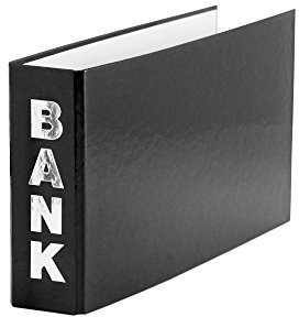 5 Bankordner / 140x250mm / für Kontoauszüge / Farbe: schwarz