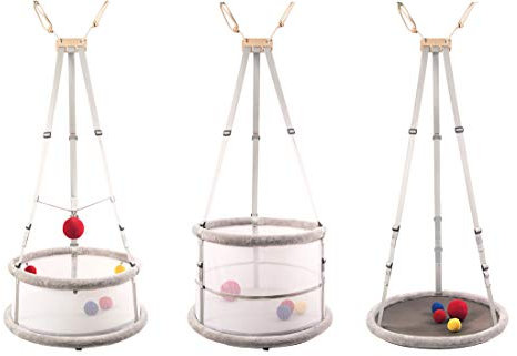 Memola® Babywiege 3-in-1 CLASSIC: Babyschaukel Wiege Laufstall Schaukel Hängewiege Federwiege Wiegenset für Tag und Nacht auch für Zwillinge und Frühchen sehr gut geeignet inkl. Zubehör