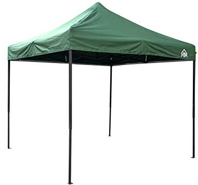 All Seasons Gazebos | Tonnelle Pliante 2.5x2.5m avec 4 Parois Latérales et Pack d'Accessoires | Matériaux Robustes, Entièrement Étanches et de Haute Qualité (Vert)