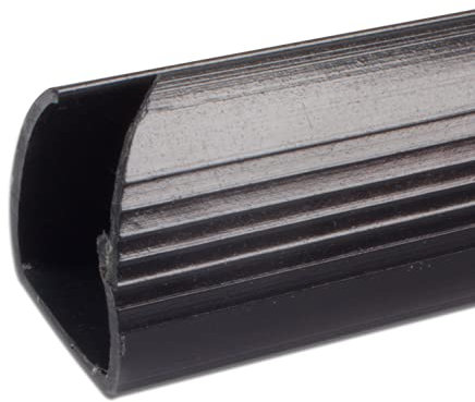 Klemmschienen zum Binden von Dokumenten, ohne Lochungen, schwarz, 15 mm, 50 Stück, für bis zu 80 Blatt