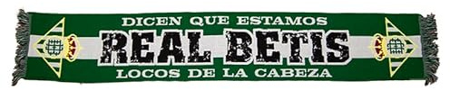 Real Betis Bufanda DICEN QUE ESTAMOS LOCOS, Producto Oficial