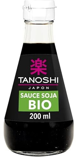 TANOSHI - Sauce Soja Bio 200Ml - Le goût authentique de l'Asie dans votre assiette - Certifié Bio - Epicerie Salée - Lot De 3 - Vendu Par Lot