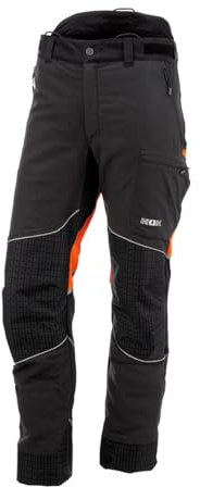 KOX Schnittschutzhose Performance Anthrazit/Orange Gr. 27 untersetzt