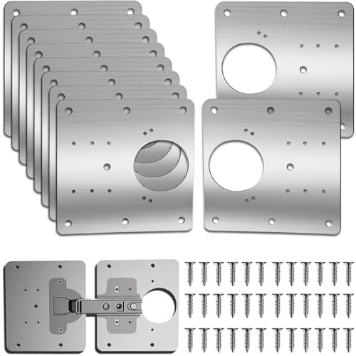 Piastra di riparazione Della Cerniere,Repair Brackets Plates,Piastre di Montaggio della Cerniera della Porta,piastra di installazione della cerniera di montaggio per cucina, armadio (10)