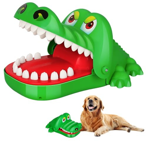 Krokodil Spiel Klein Croco Doc Spiel Spielzeug Krokodil Zähne,Action Geschicklichkeit für Familienspiel, Teste Dein Glück, für Kinder, Familienspiel, Partyspiel, für Mädchen & Jungen, Geschenk (L)