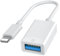 [Certifié Apple MFi] Adaptateur Lightning vers USB, Adaptateur USB iPhone iPad, Adaptateur Appareil Photo pour iPhone OTG Adaptateur pour Clé USB, Lecteur de Cartes, Souris, Clavier, Microphone