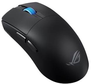 ASUS ROG Harpe II Ace Ratón Gaming Esports inalámbrico, 48 g, simétrico, Sensor óptico AimPoint Pro 42K, interruptores ópticos, sondeo 8K, 5 Botones programables, diseñado para Juegos FPS, Negro