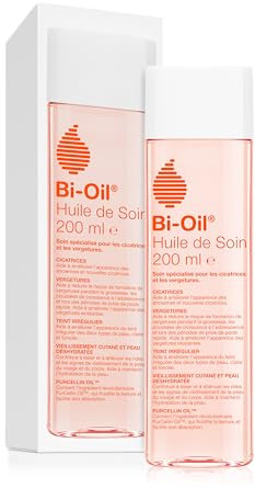 Bi-Oil Huile De Soin Pour La Peau - Soin Spécialisé Pour Les Vergetures, Cicatrices, Peau Sèche Et Teint Irrégulier - 1 X 200 Ml