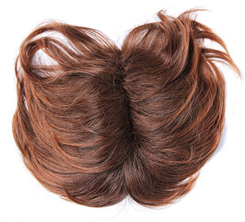 WIG ME UP-TYP-432-10BTM30 Toupet Rinfoltimento capelli Parte alta testa Clip castano Bruno rossiccio Mèches Donna Uomo