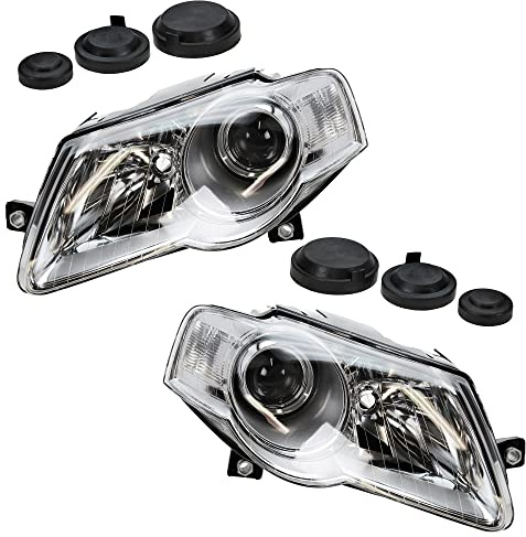 ATEC Germany 2x fari principali anteriori sinistro + destro H7 con servomotore per il livellamento dei fari, compatibile con VW PASSAT B6 (3C2), PASSAT B6 Variant (3C5)