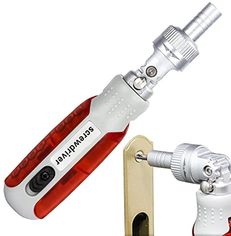 Cacciavite a cricchetto, Kit cacciavite regolabile professionale 14 in 1 con angolo di rotazione, Set di strumenti di riparazione per bici, mobili, elettrodomestici, elettronica, lavori di Onlynery