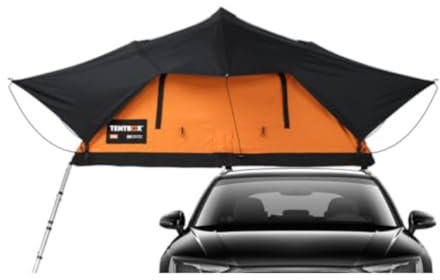 TentBox Autodachzelt Lite - TentBox Autodachzelt, Vier Jahreszeiten, Autocamping - Zeltdachbox mit Oberlicht, um die Sterne zu beobachten - 2 Minuten Aufbau.