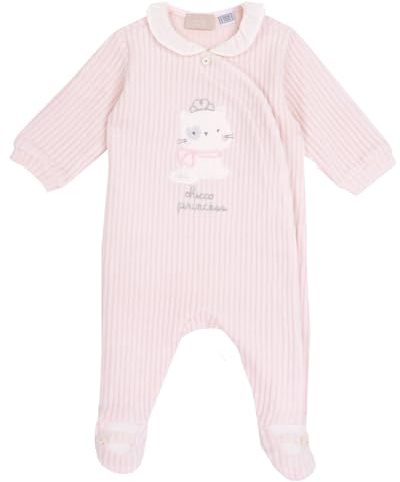 Chicco Tutina Con Apertura Davanti, Pigiama Bimba 0-24, Rosa (5-1M), 0 mesi, Designed in Italy