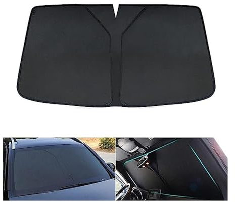 QWEERASS Auto Sonnenschutz Frontscheibe, für Dacia Dokker 2012-2022 2023 Sonnenblende Windschutzscheibe UV-Schutz Auto Sonnenschirm Faltbar