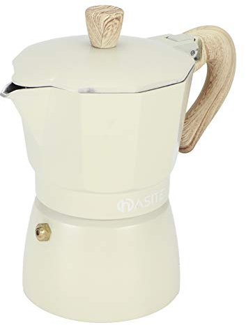 Caffettiera in Alluminio da 150 Ml, Facile da Pulire e Utilizzare, Goditi un caffè Morbido Sempre e Ovunque, Manico Antiscivolo, Materiale per Alimenti, per Casa, (Vaso n. 3 150