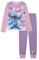 Disney Lilo & Stitch 2-teiliges Mädchen-Schlafanzug-Set mit Stich und Engel, Flieder, Alter 5–12 Jahre, mehrfarbig, 7-8 Years