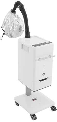Steamer Salon, Nano vaporizador para el cabello con pantalla, 6 programas, vaporizador para el cabello con temporizador, temperatura ajustable 0-60 ℃, vaporizador para peluquería y uso doméstico
