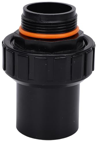 Hamwesh Pool Pump Fitting, Thick Wall PVC Union Adapter with Rubber Seal for Sand Filter System Connection (1.5 Inch G1-1/2)