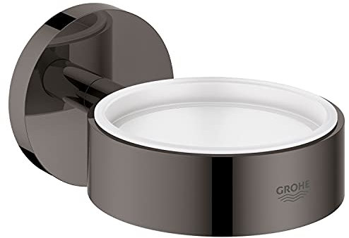 GROHE Essentials New Glass/Soap Dish Holder Hard Graphite 40369A01