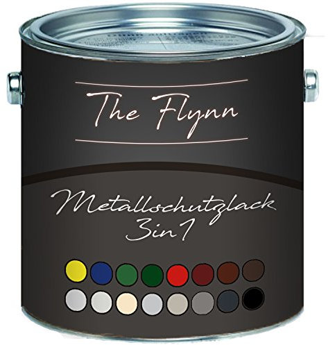 The Flynn Pintura protectora 3 en 1, 3 en 1, pintura protectora para metal, hierro, aluminio, zinc, acero, protección contra la corrosión